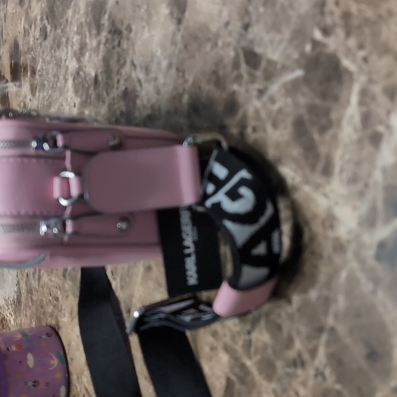 Karl Lagerfeld Pink Crossbody Bag with Silver Accents - Picture 8 of 8